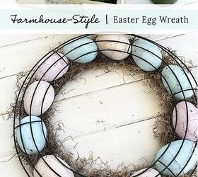 farmhouse style easter egg wreath