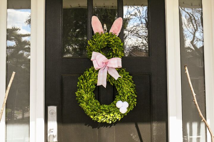 this easy diy easter wreath idea will look adorable on your front door