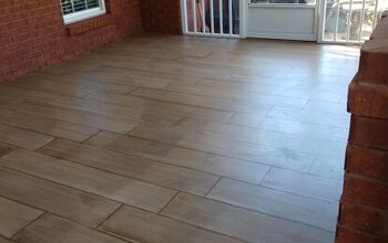 HOW I PAINTED & STAINED MY CONCRETE FLOOR TO LOOK LIKE WOOD