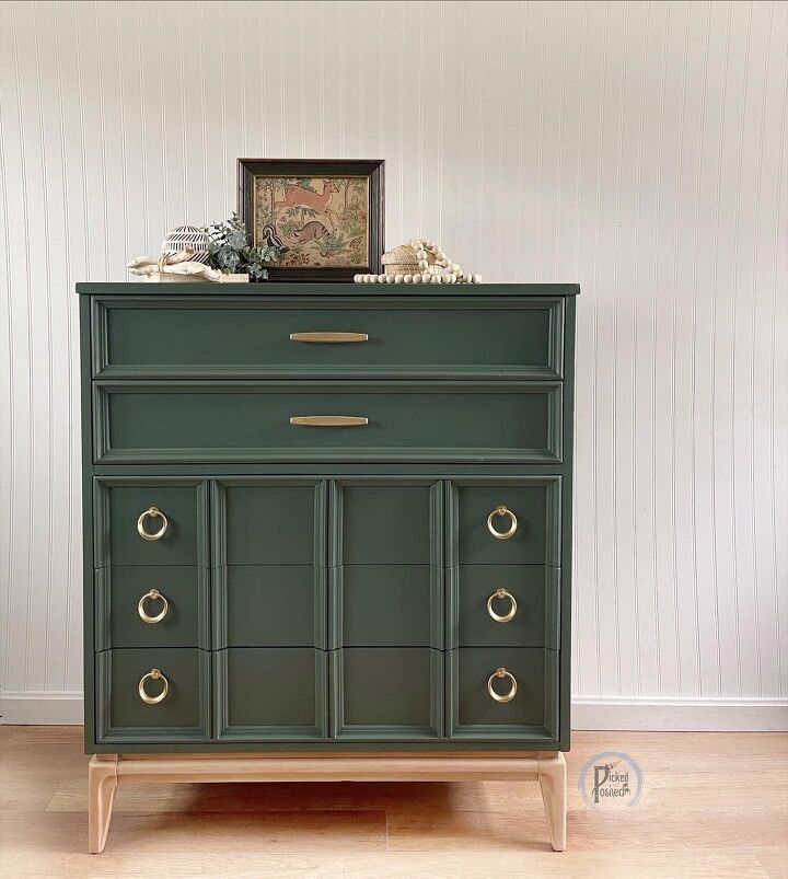 combo mid mod wood chest e green paint