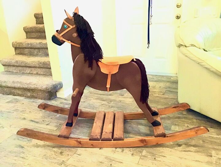 cavalo de madeira infantil feito a mo