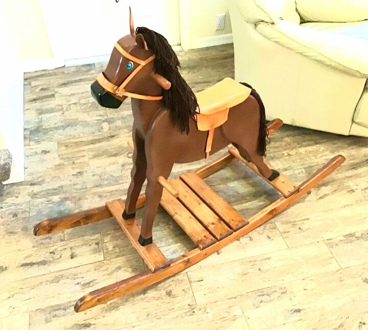 cavalo de madeira infantil feito a mo