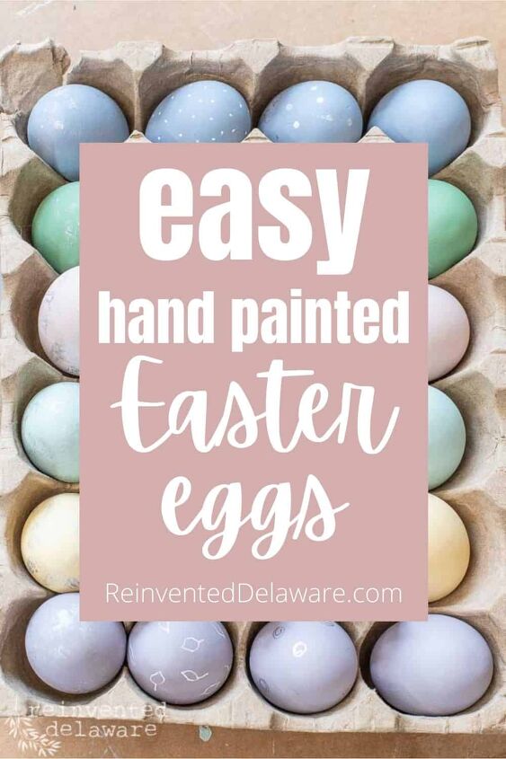 easy hand painted wooden eggs