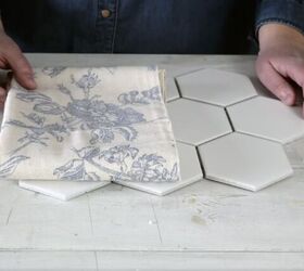 fabric tile coasters