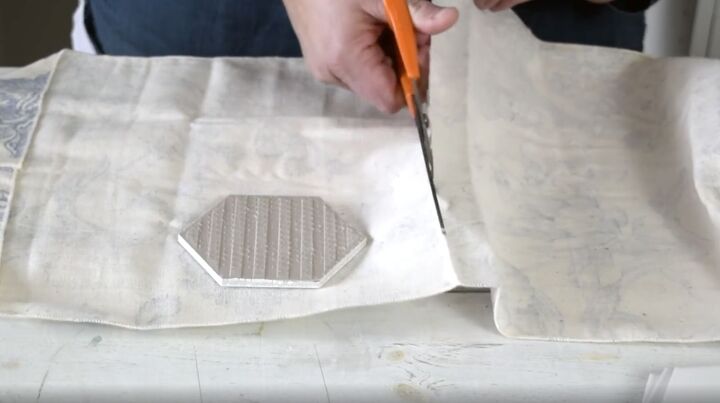 fabric tile coasters