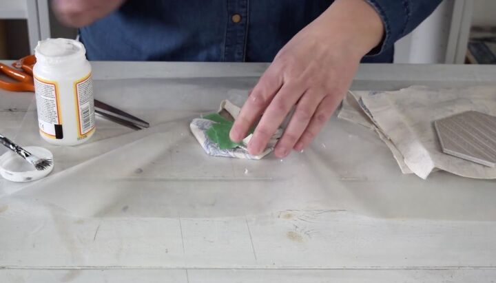 fabric tile coasters