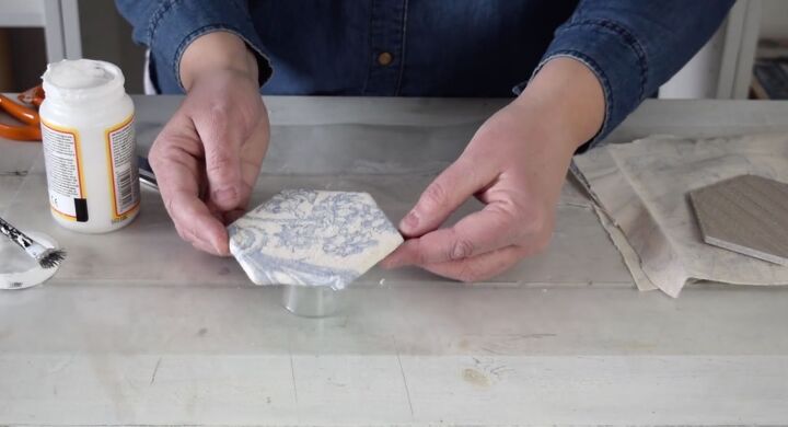 fabric tile coasters