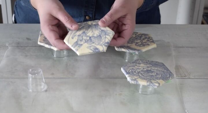 fabric tile coasters