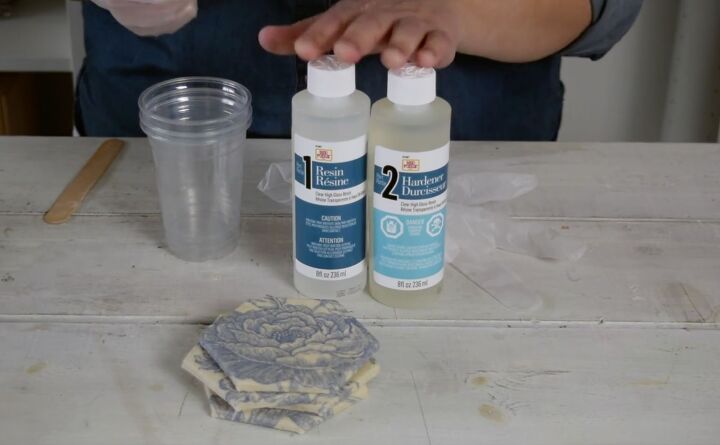 fabric tile coasters