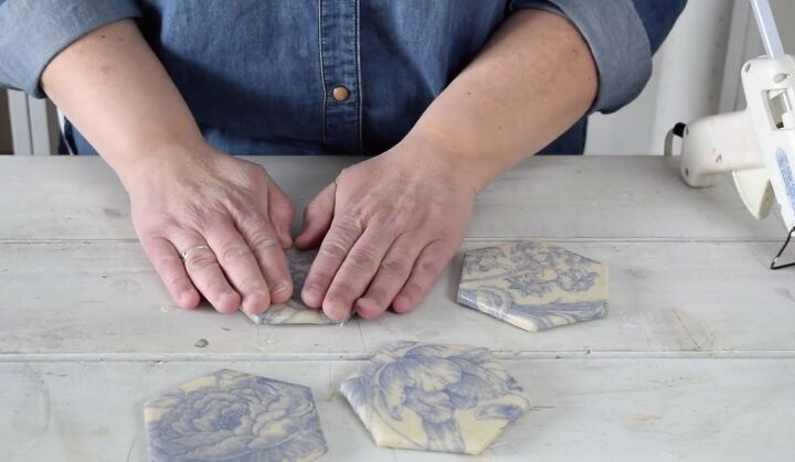 fabric tile coasters