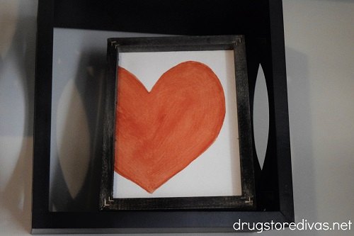 tutorial de arte de pared de corazn en lienzo invertido