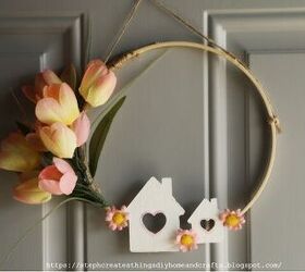 Simple DIY Bamboo Ring Floral Hanging Design