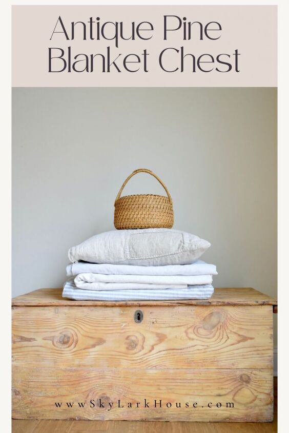antique pine blanket chest