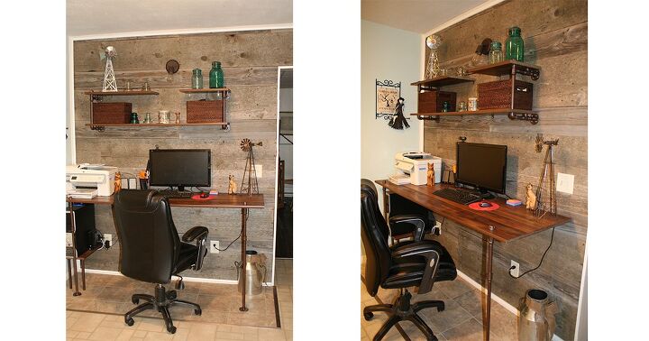 transformei uma parede de cozinha dos anos 30 em um espao de trabalho personalizado