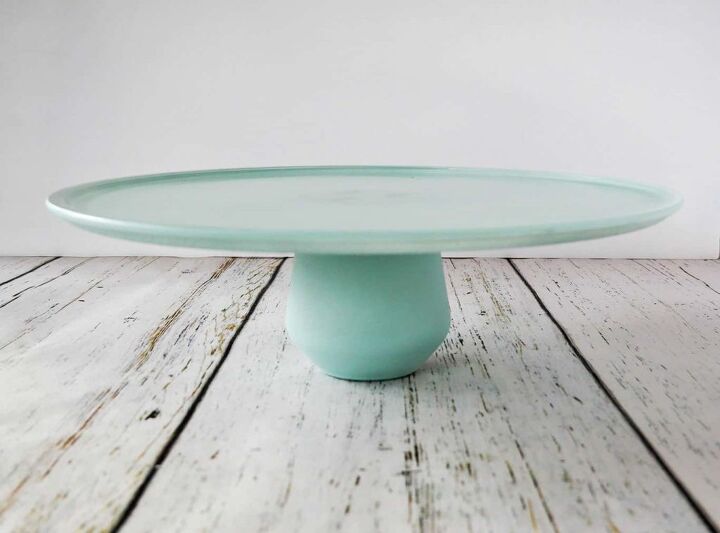 simple glass cake stand diy project