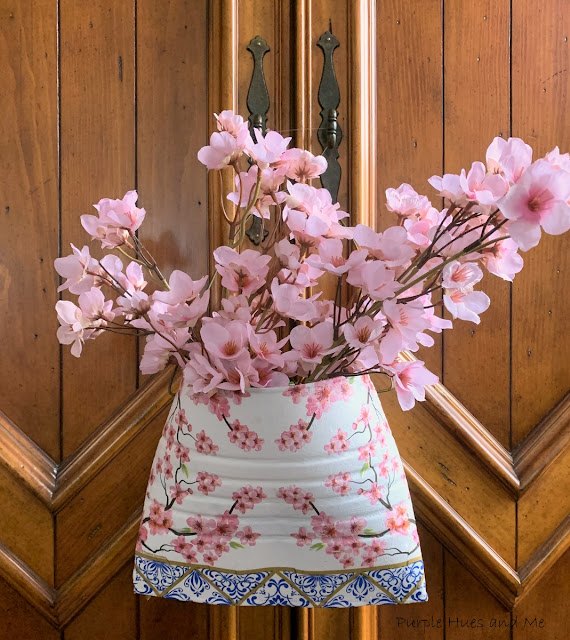 9 diy valentine s flower ideas for a thoughtful homemade gift, 7 Cherry blossom wall pocket