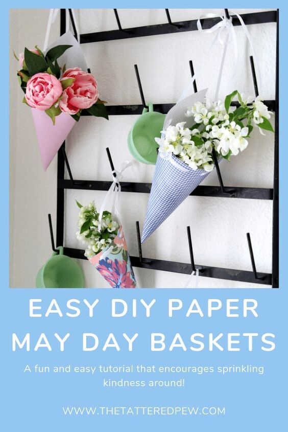 cestas del primero de mayo de papel fciles de hacer