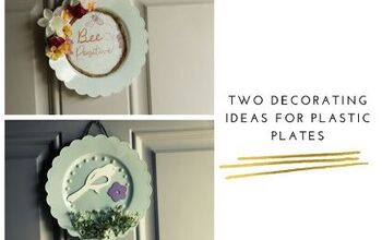 Dos ideas de decoración para platos de plástico