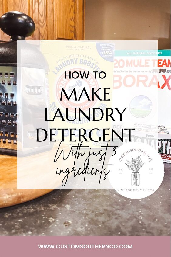 how to make laundry detergent with 3 ingredients