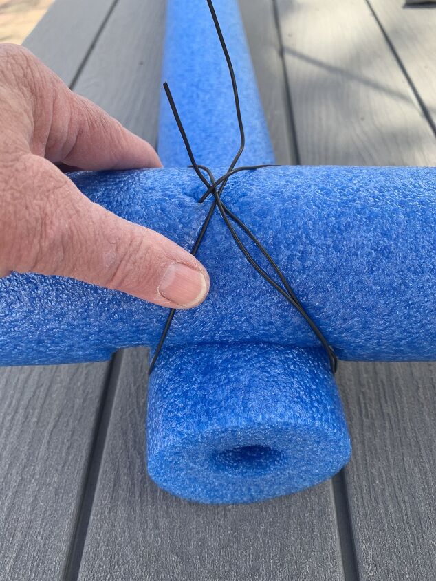 try this canopy glider fix with pool noodles and bird netting wow