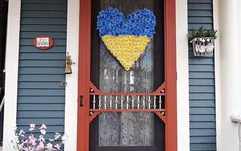 Blue and Yellow Support Ukraine Wreath