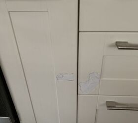 How do I fix these  IKEA cabinet doors?