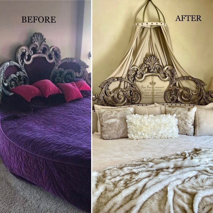 a round bed gets a french makeover
