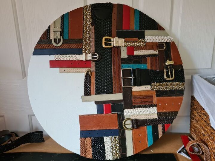 leather belt wall hanging