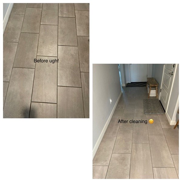 Dollar Tree Grout Cleaning Hack