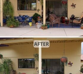 patio makeover potted plant arrangement ideas