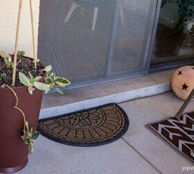 patio makeover potted plant arrangement ideas, The new doormat