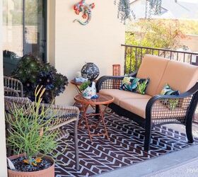 patio makeover potted plant arrangement ideas