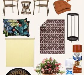 patio makeover potted plant arrangement ideas