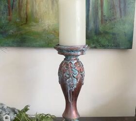 12 diy candleholder ideas that are so clever and cute, This weathered candlestick