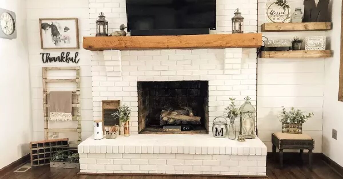 Renovaciones Pintar Chimenea De Blanco