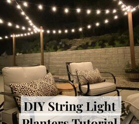 diy string light planters tutorial