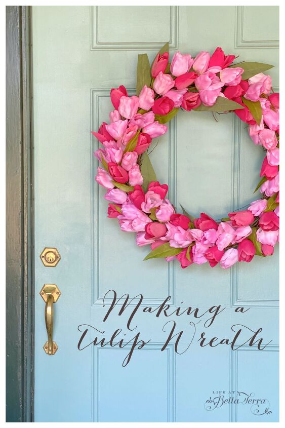 9 diy valentine s flower ideas for a thoughtful homemade gift, 2 Tulip wreath