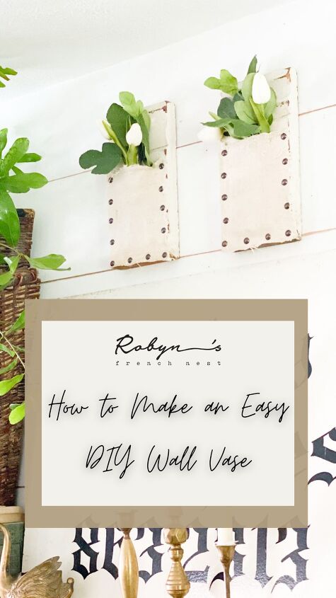 how to make an easy architectural salvage wall vase