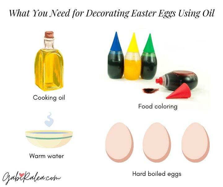 how to decorate easter eggs using oil