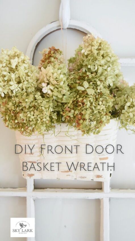 diy front door basket wreath