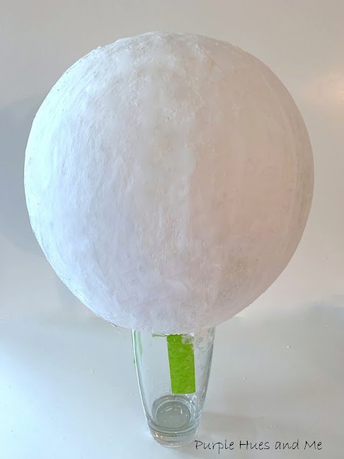 plaster cloth egg vase diy