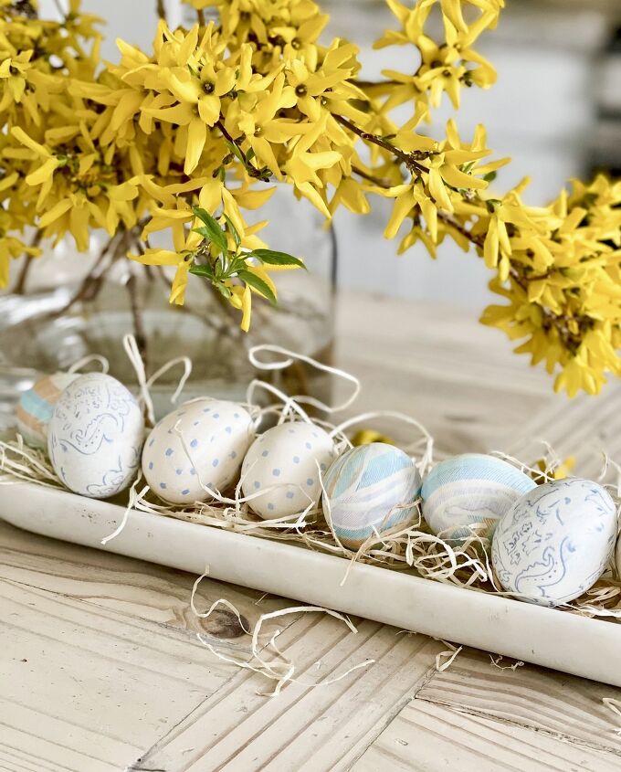 silk tie dyed easter eggs