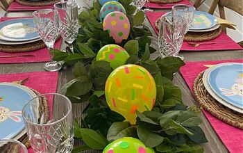 A Last Minute Easter Tablescape With the Most Creative Easter Eggs!