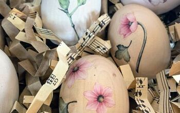  decoração de ovo de páscoa de madeira
