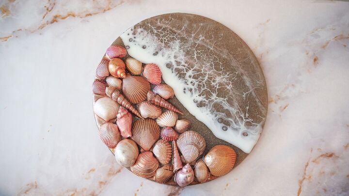 sea shells resin ocean display