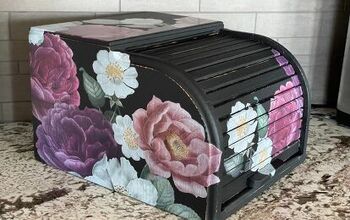 Caja de Pan Floral Negra BOLD
