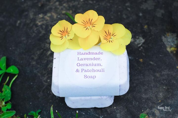 easy lavender geranium and patchouli scented homemade soap