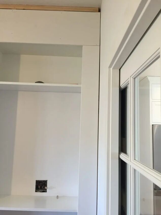 ikea billy bookcase hack tutorial, more trim pieces