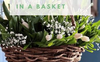  Como fazer um arranjo de flores em uma cesta