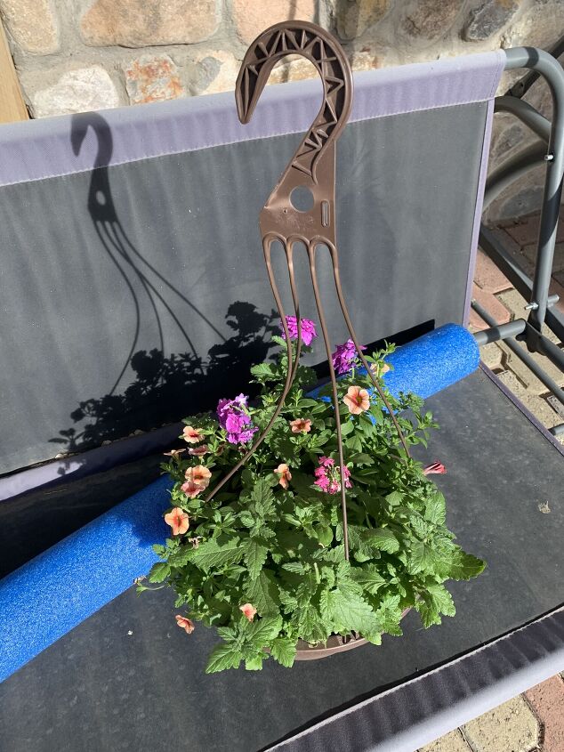 diy mgico toldo de cesta de flores colgante feliz verano